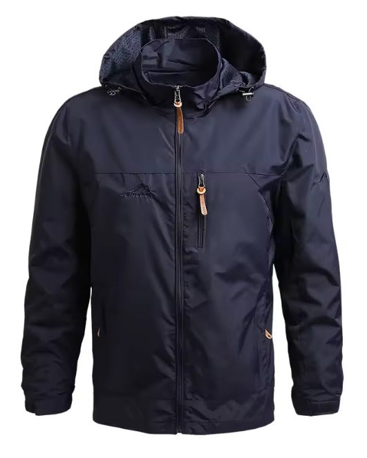 Jaqueta impermeável com capuz