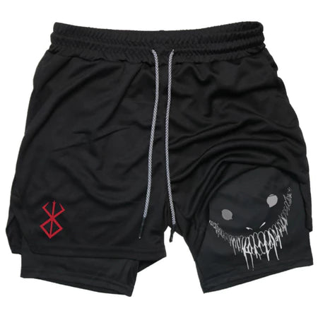 Short Compressão Esportivo 2 em 1 Berserk