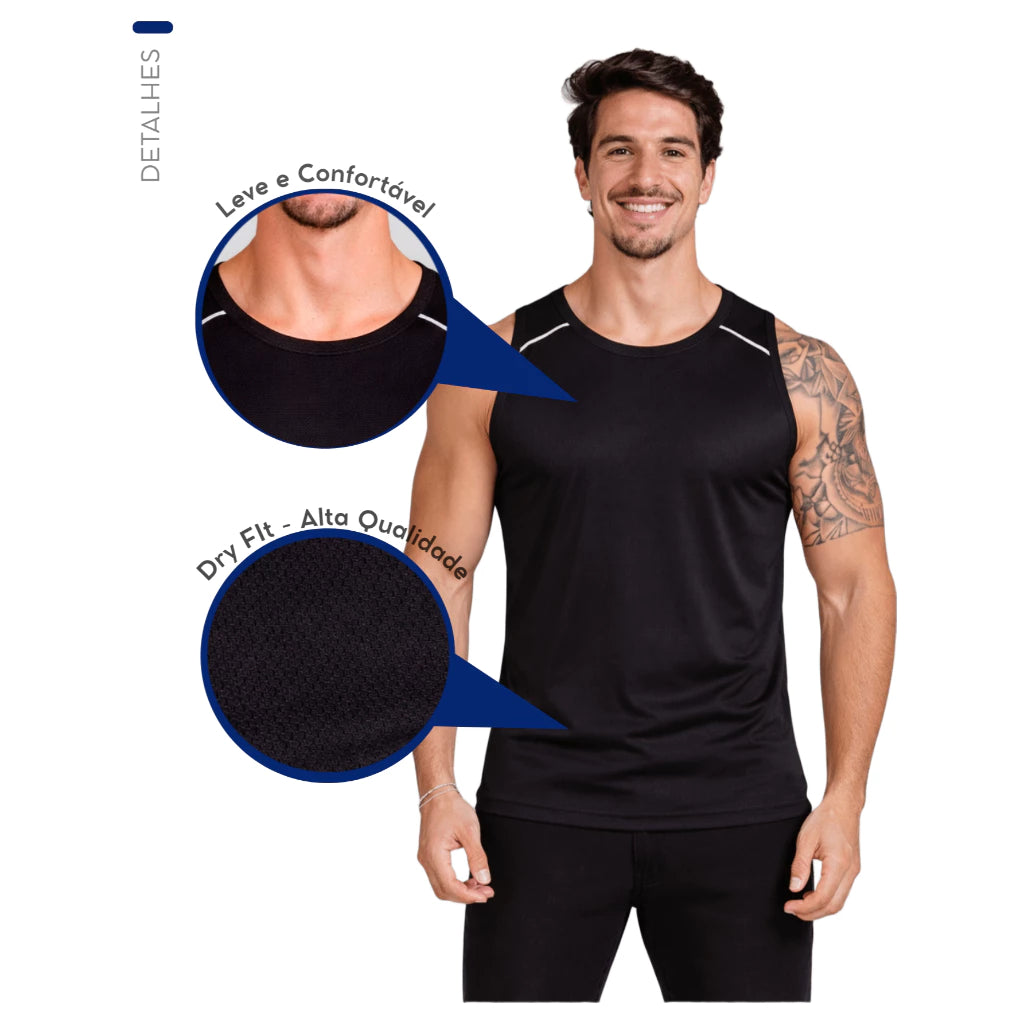 Regata Dry Fit Tecnologica Ultra Leve