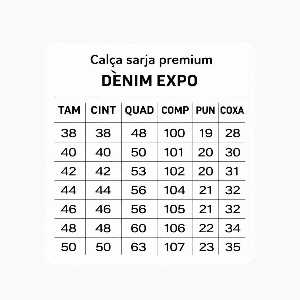 Calca Cargo Sarja Premium