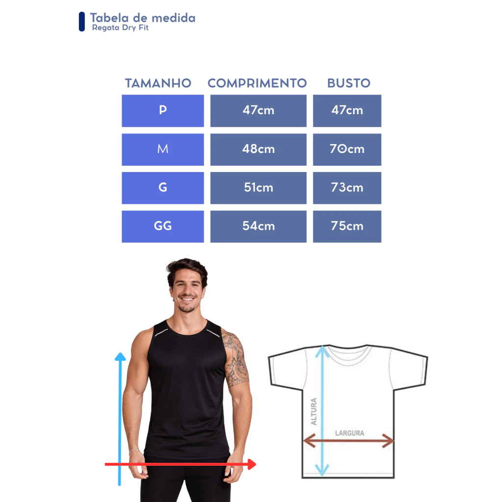 Regata Dry Fit Tecnologica Ultra Leve
