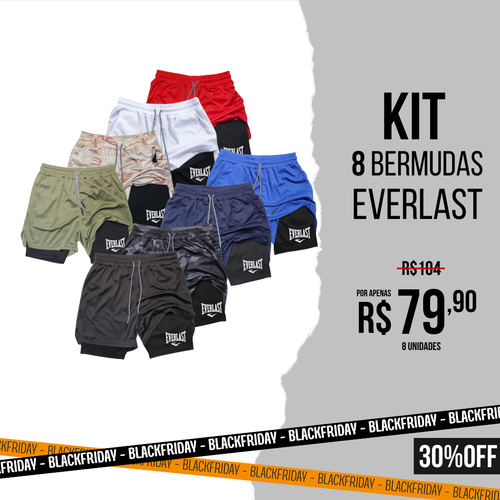 8 Bermudas Everlast - Frete Grátis