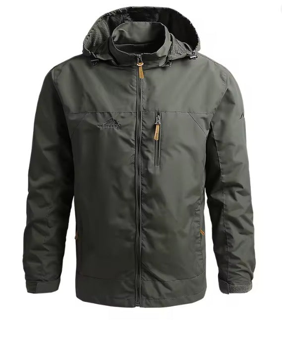 Jaqueta impermeável com capuz