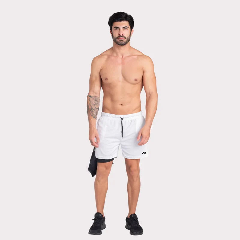 Shorts dryfit de compressão  Branco